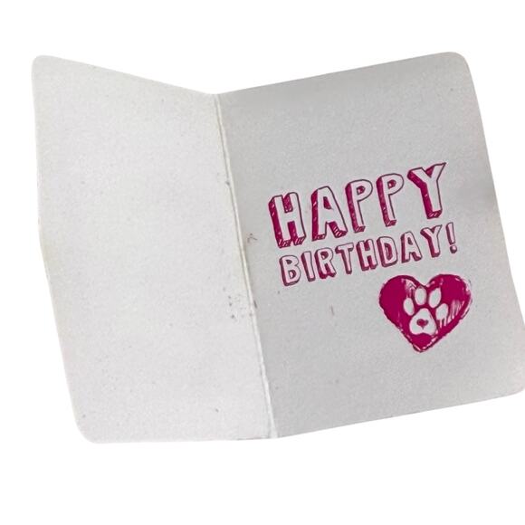 American Girl HAPPY BIRTHDAY CARD Doll Pet Celebration Set Accessory Bone Design - Picture 2 of 4